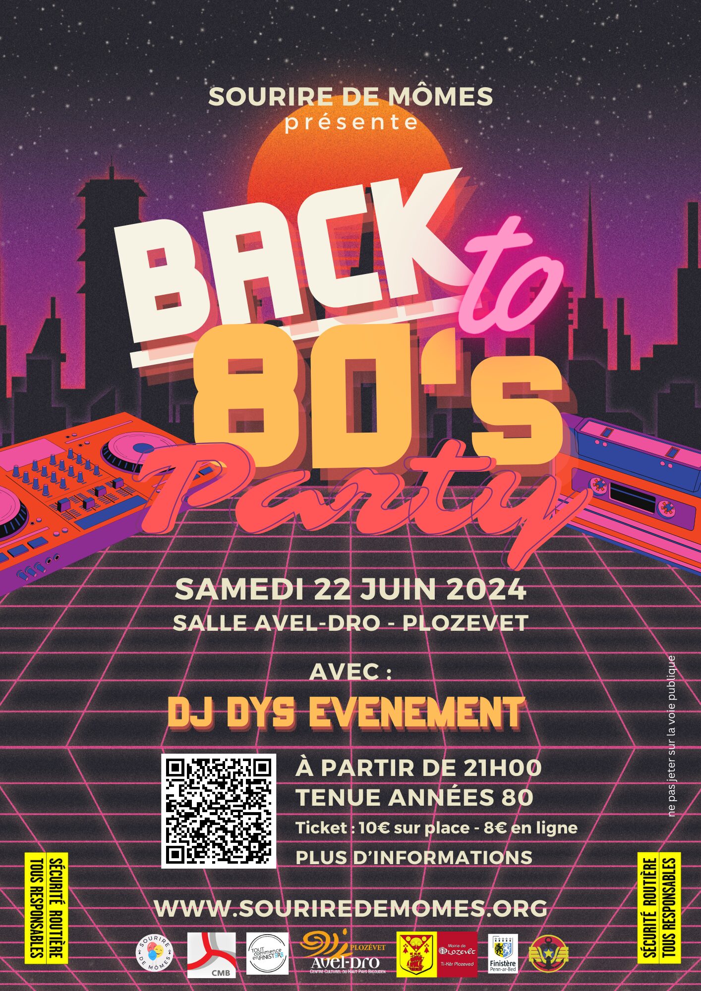 Flyer Soirée Années 80